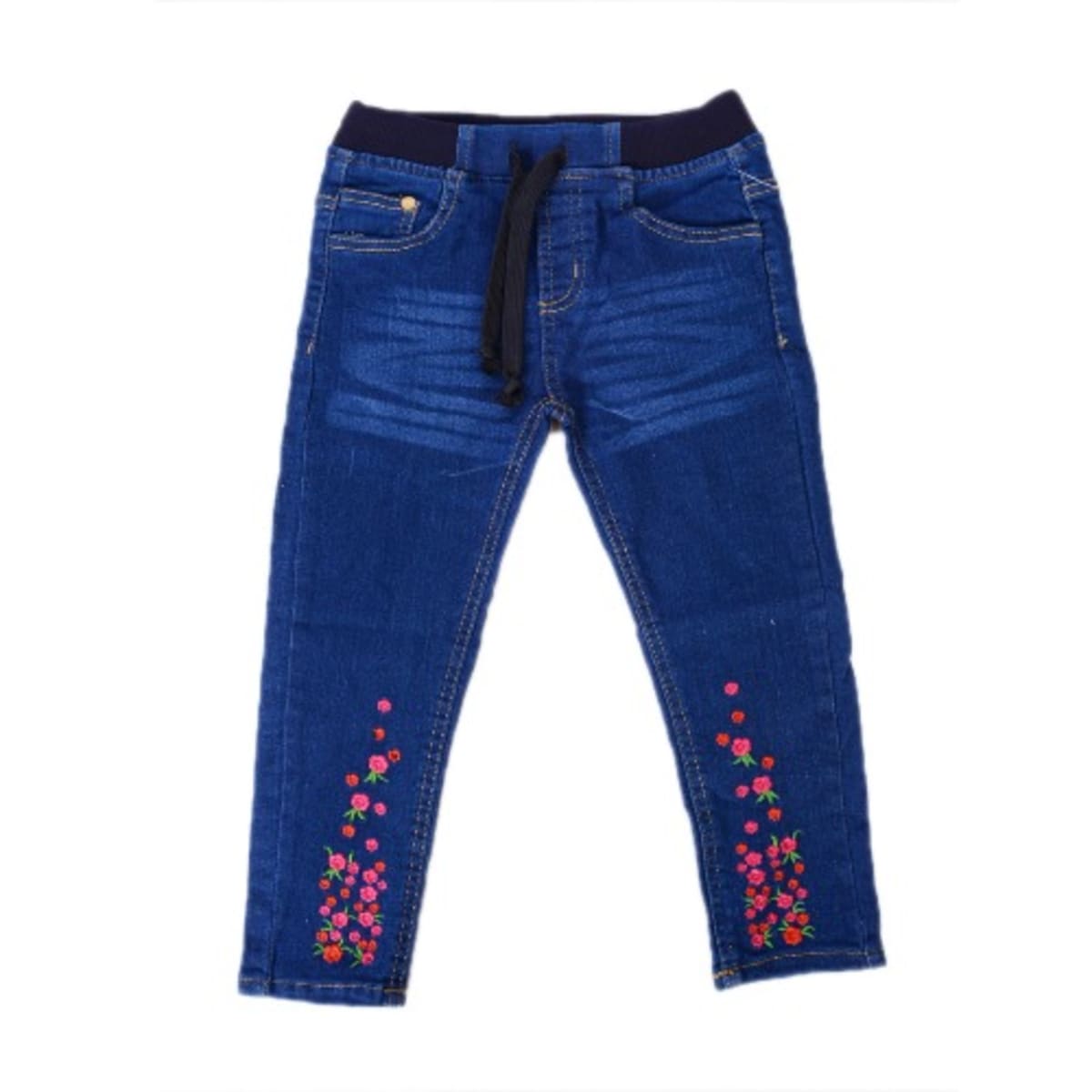Girls Floral Embroidery Skinny Jeans Size Runs Small Konga