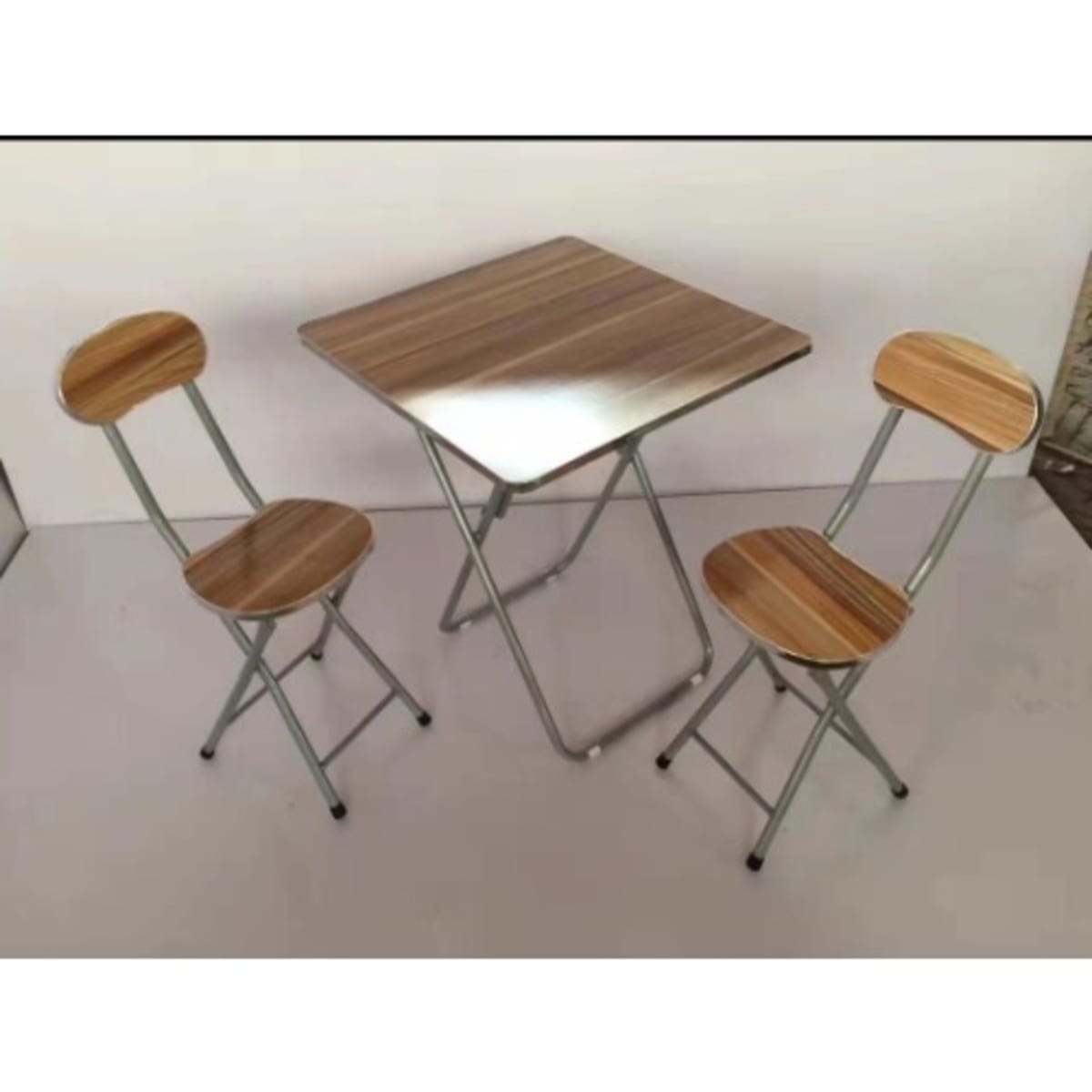 Folding table best sale and two chairs