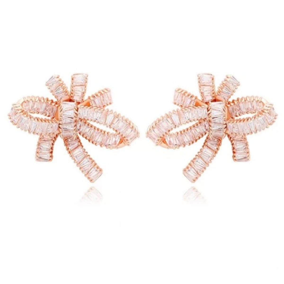 Rose gold sales earrings of gathering