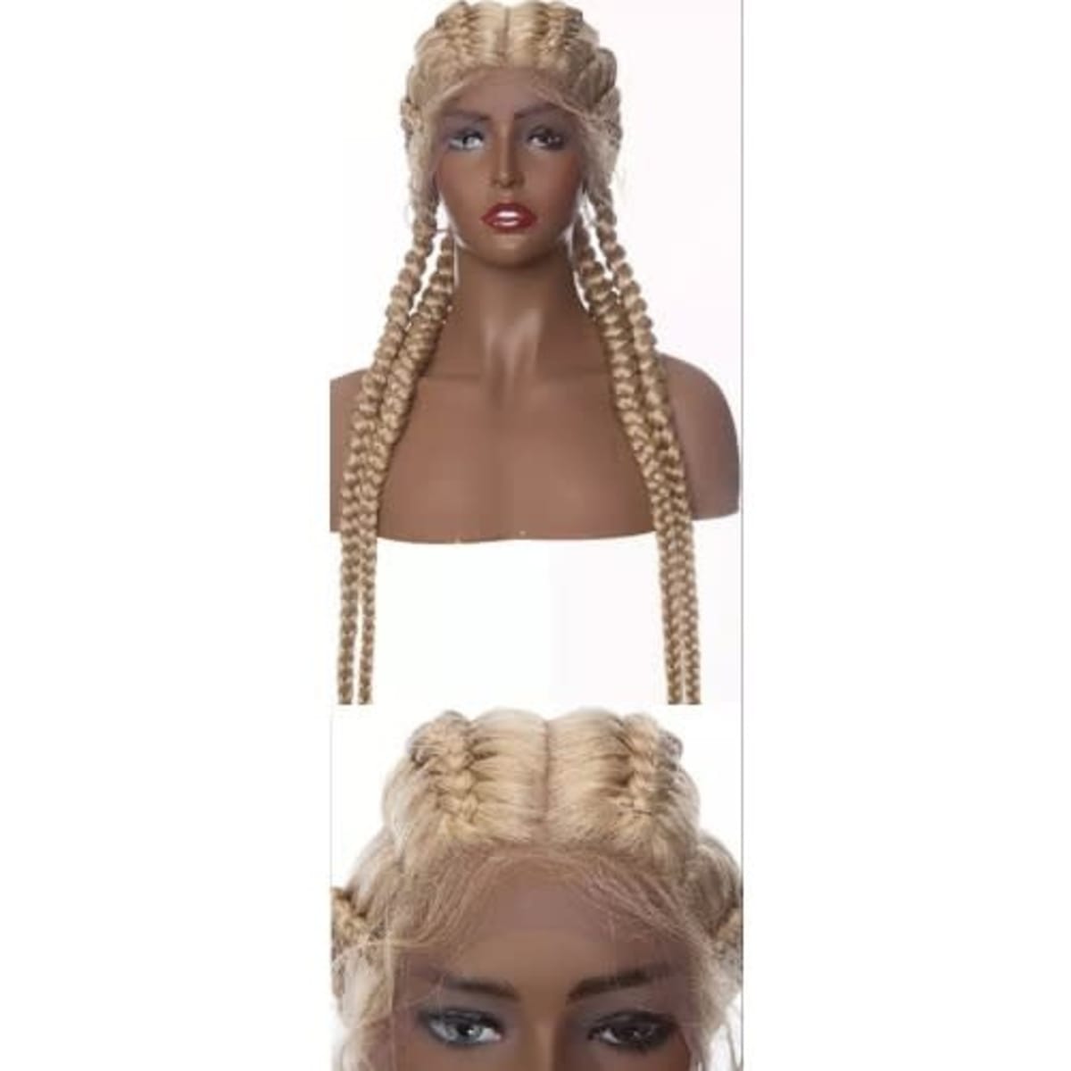 Hair Crown Frontal 3 Part Braided Wig Blonde Konga Online Shopping