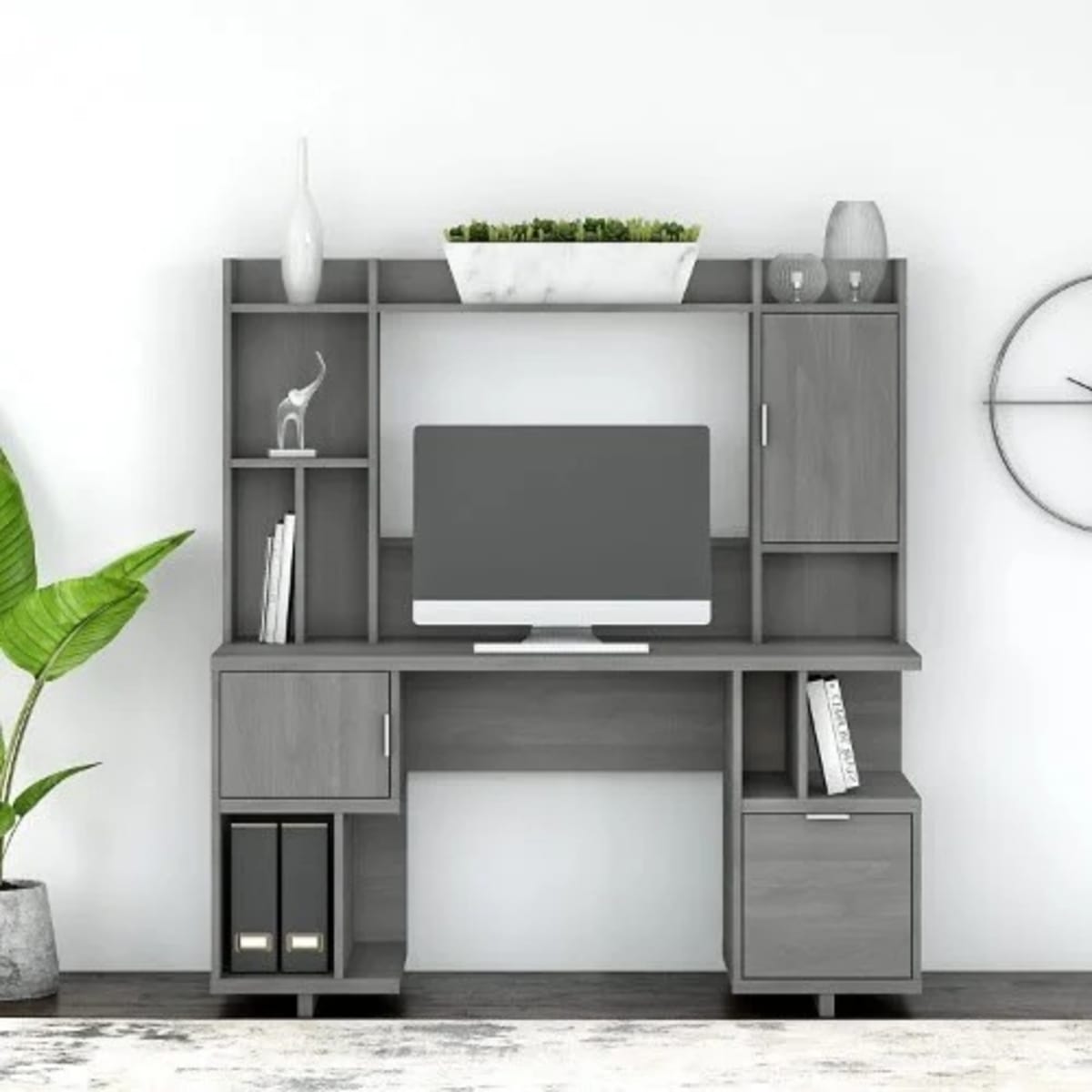 Madison desk with clearance hutch