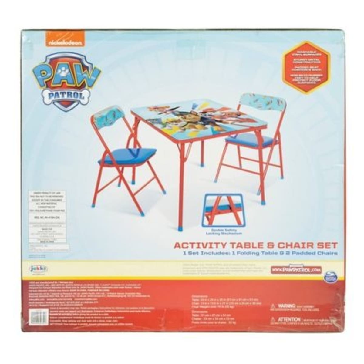 Paw patrol erasable on sale activity table & chairs
