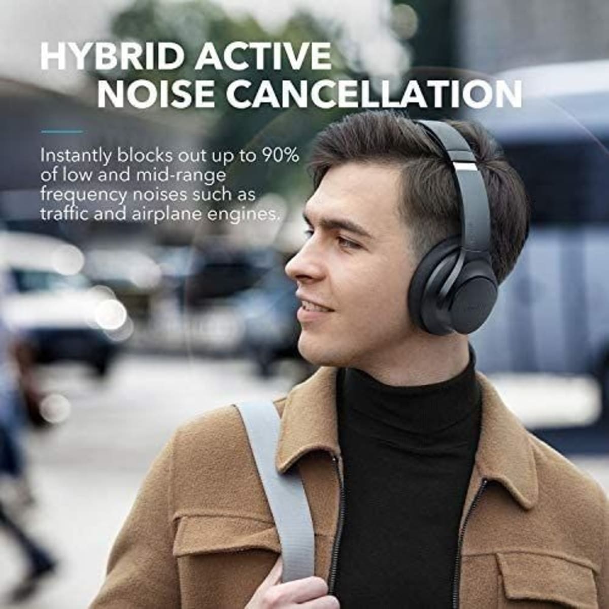 soundcore By Anker- Life Q20+ SE Bluetooth Over-Ear Headphones, Hi