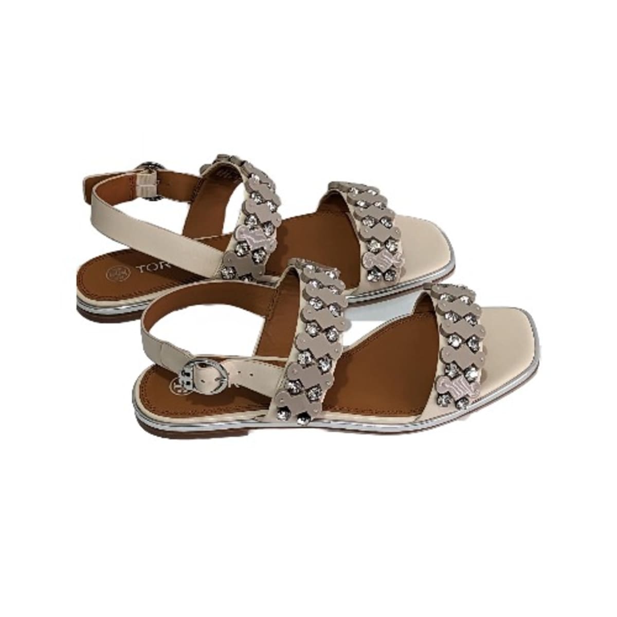Tory burch cream best sale sandals