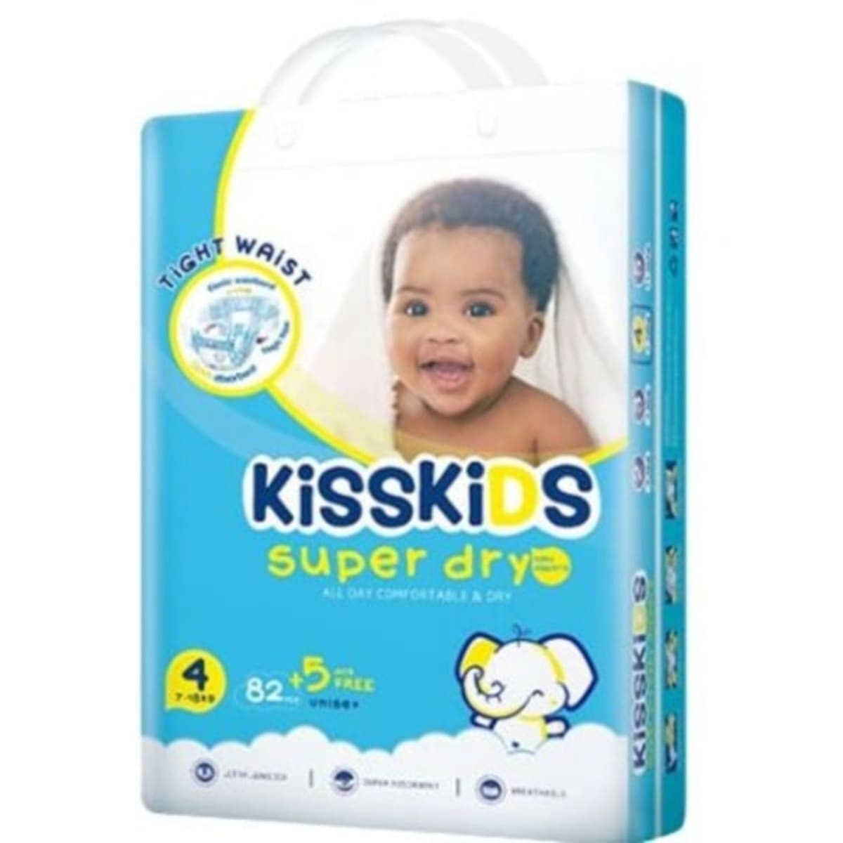 Diapers Kisskids Baby Diaper Size 4 7 18kg 82 Pcs Konga