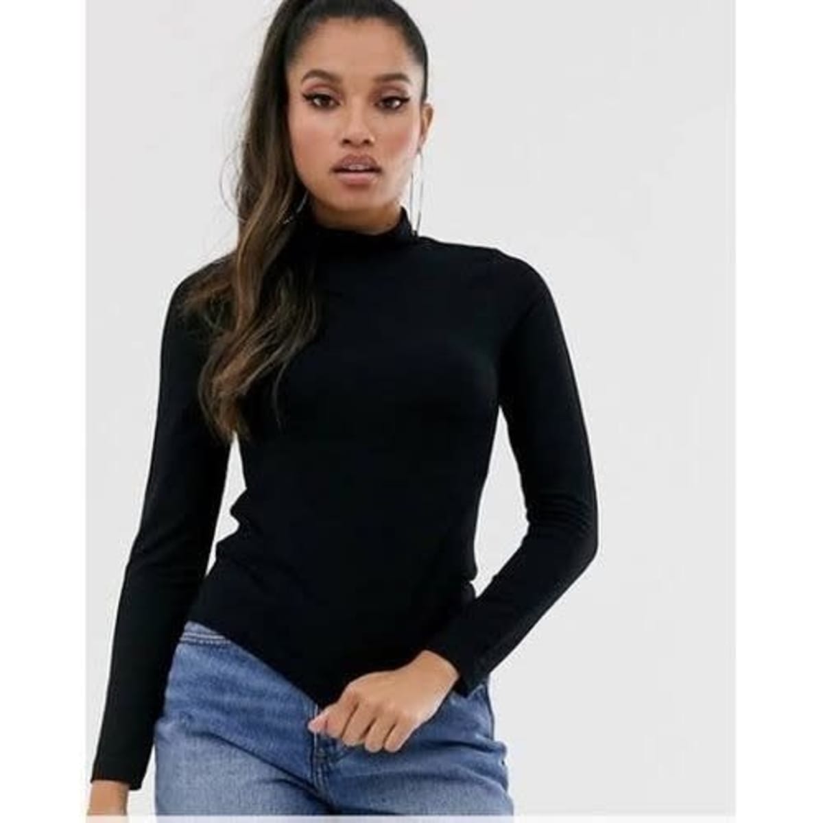 T-Shirts, Turtle Neck Long-Sleeved T-Shirt