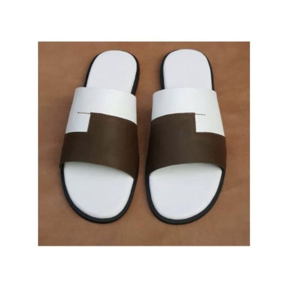 Fashion Men's Leather Palm Slippers