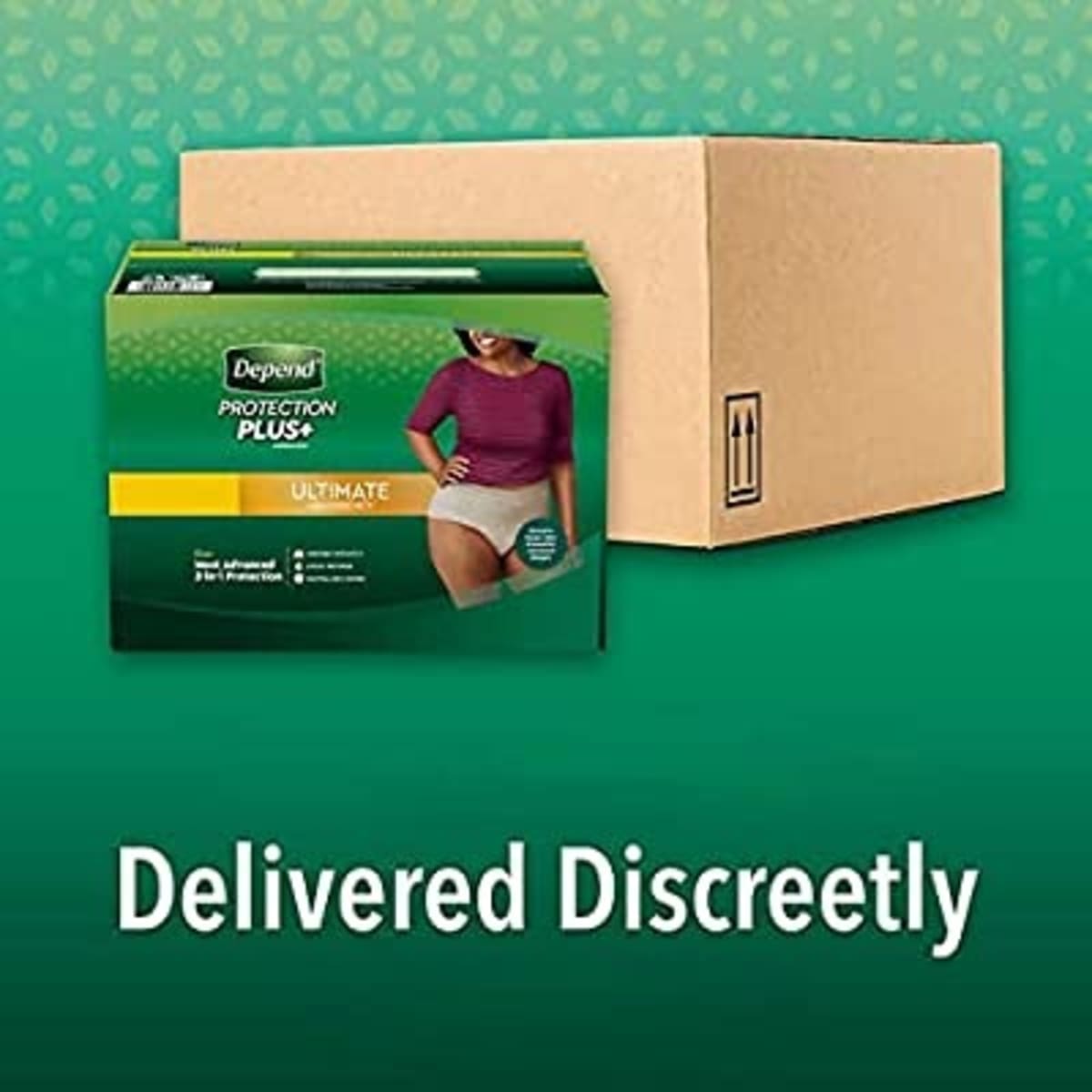 Depend Protection Plus Ultimate Underwear For Men, Large (84 Count