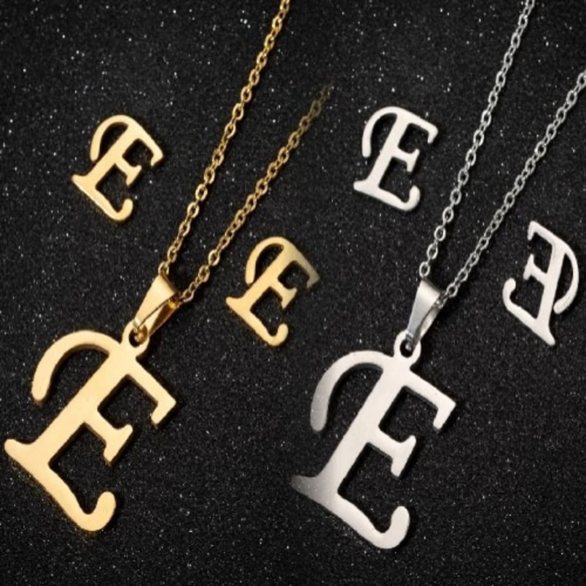 Letter e jewelry hotsell