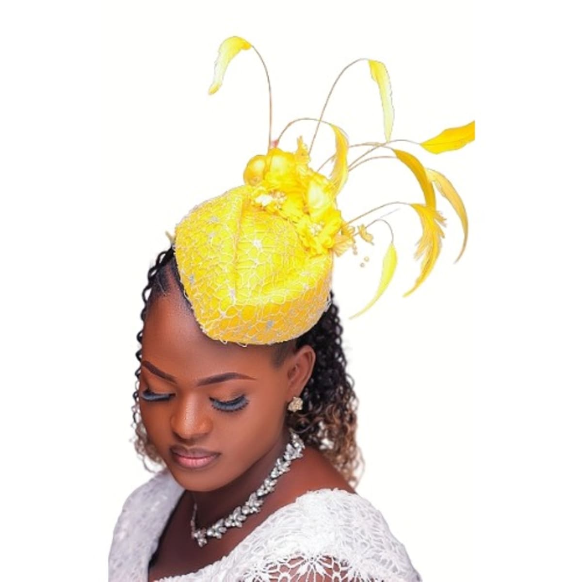 Emirate Style Fascinator Yellow 25cm Konga Online Shopping