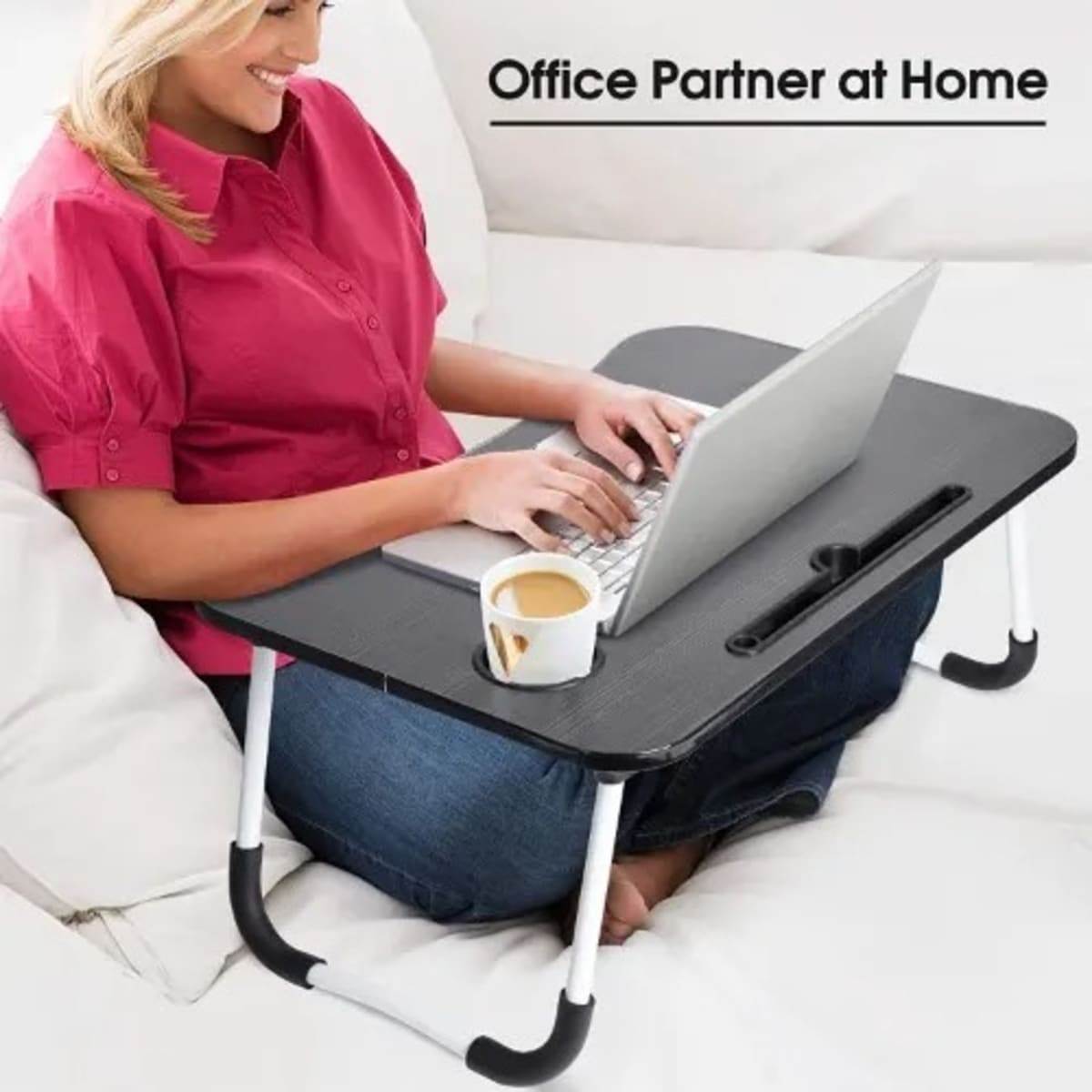 Foldable laptop top study table