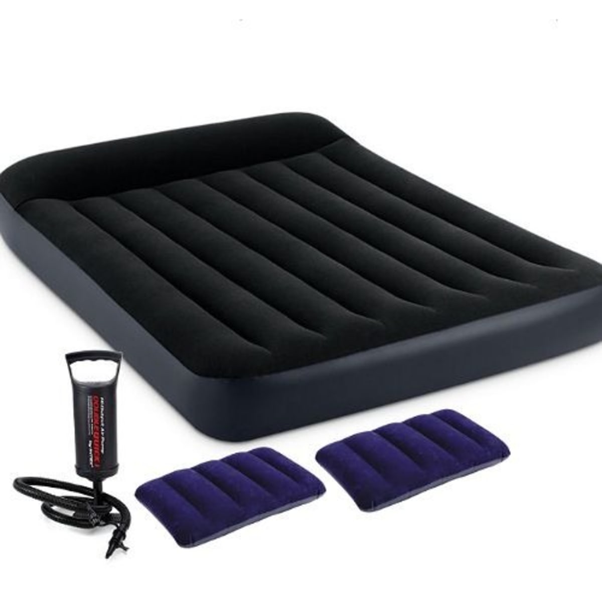 Intex Inflatable 2 3 Person Pillow Raised Airbed With Pump Two