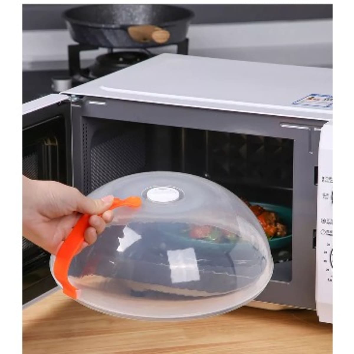 Microwave Food Cover With Handle