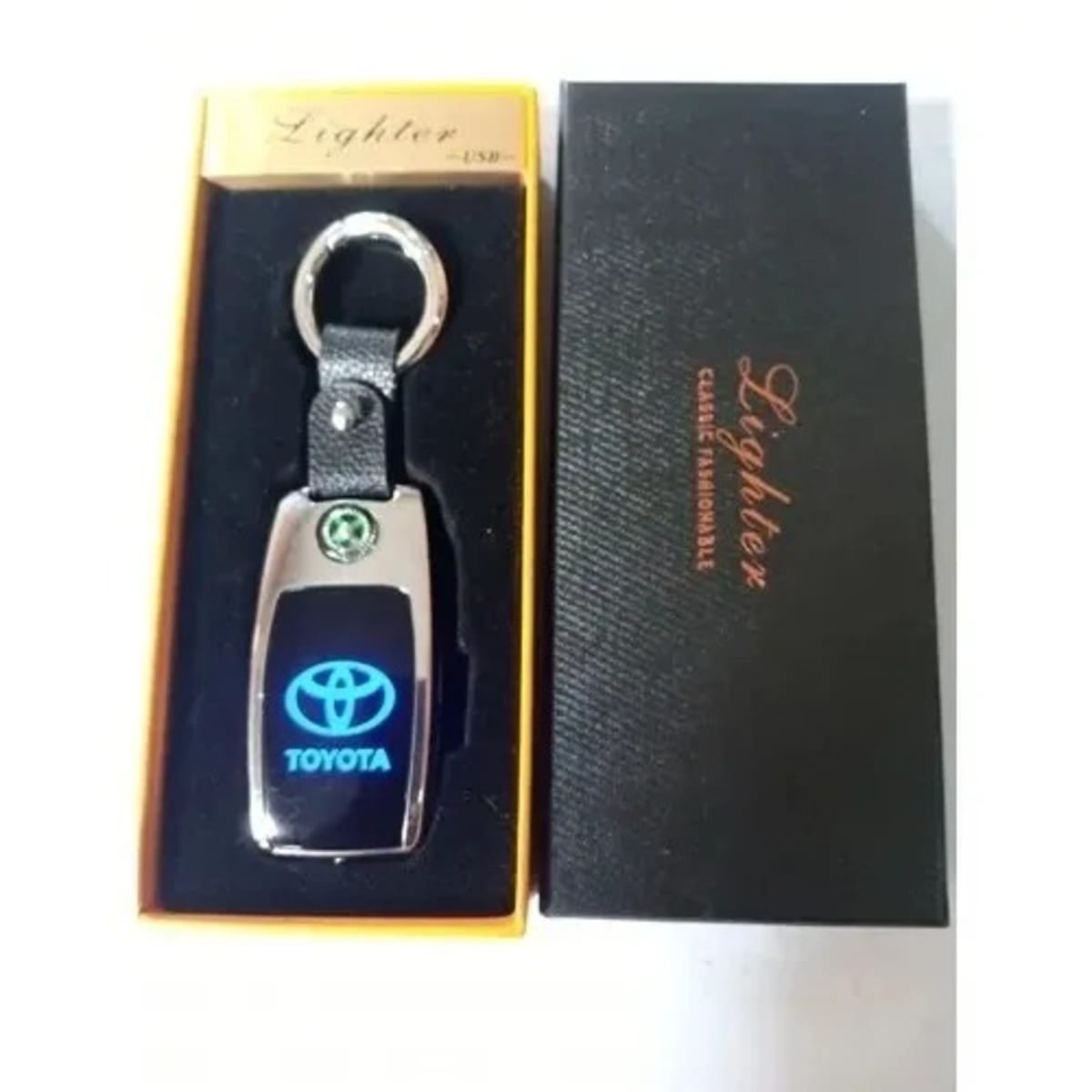 Car Key Holder With Toyota Logo And Cigarettes Lighter