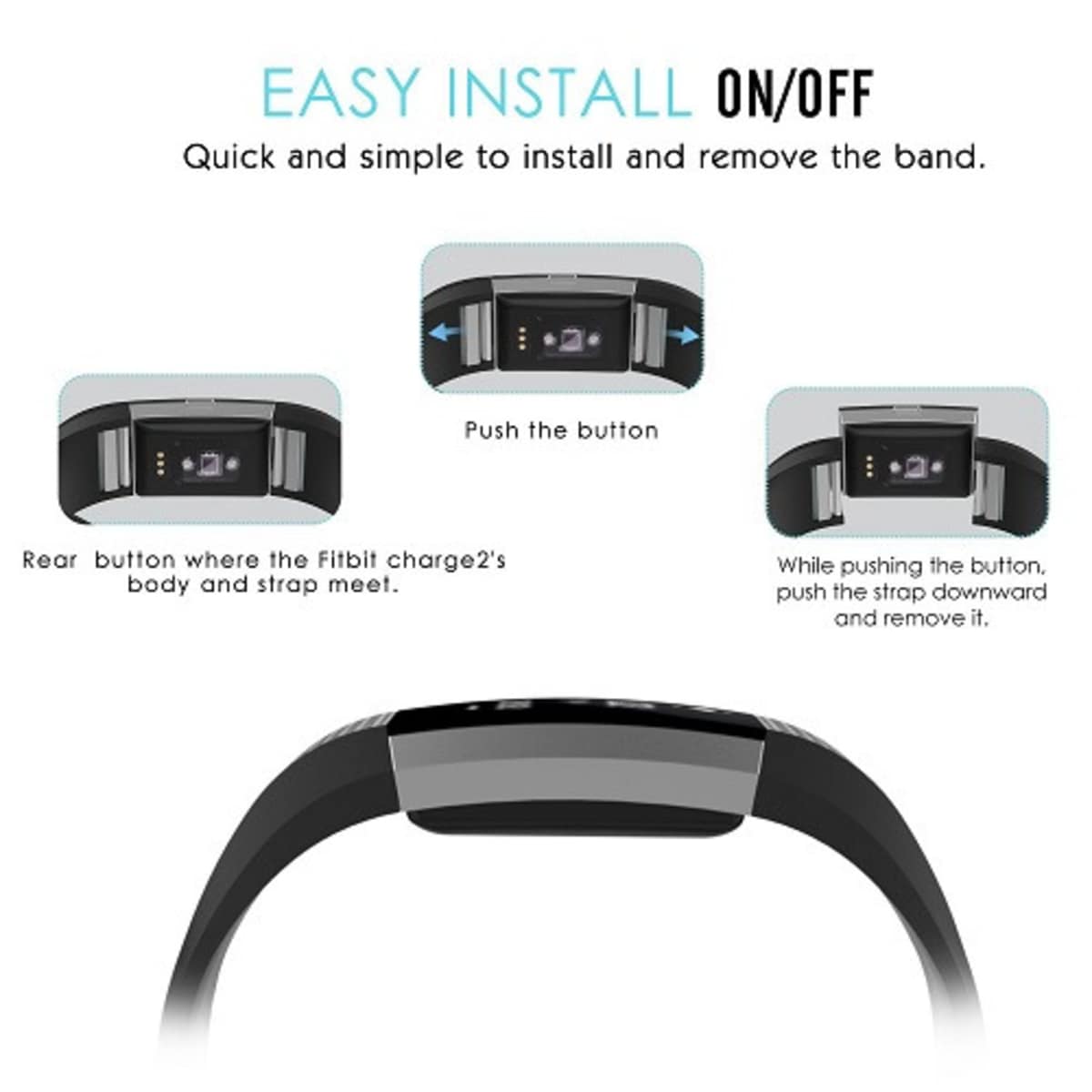 Removing fitbit store charge 2 band