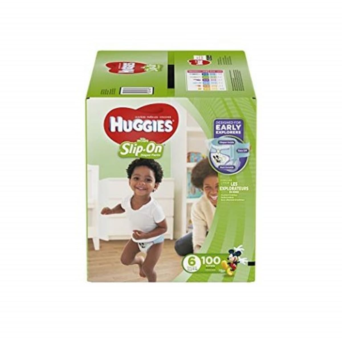  Huggies Little Movers Slip-On Diaper Pants, Size 6