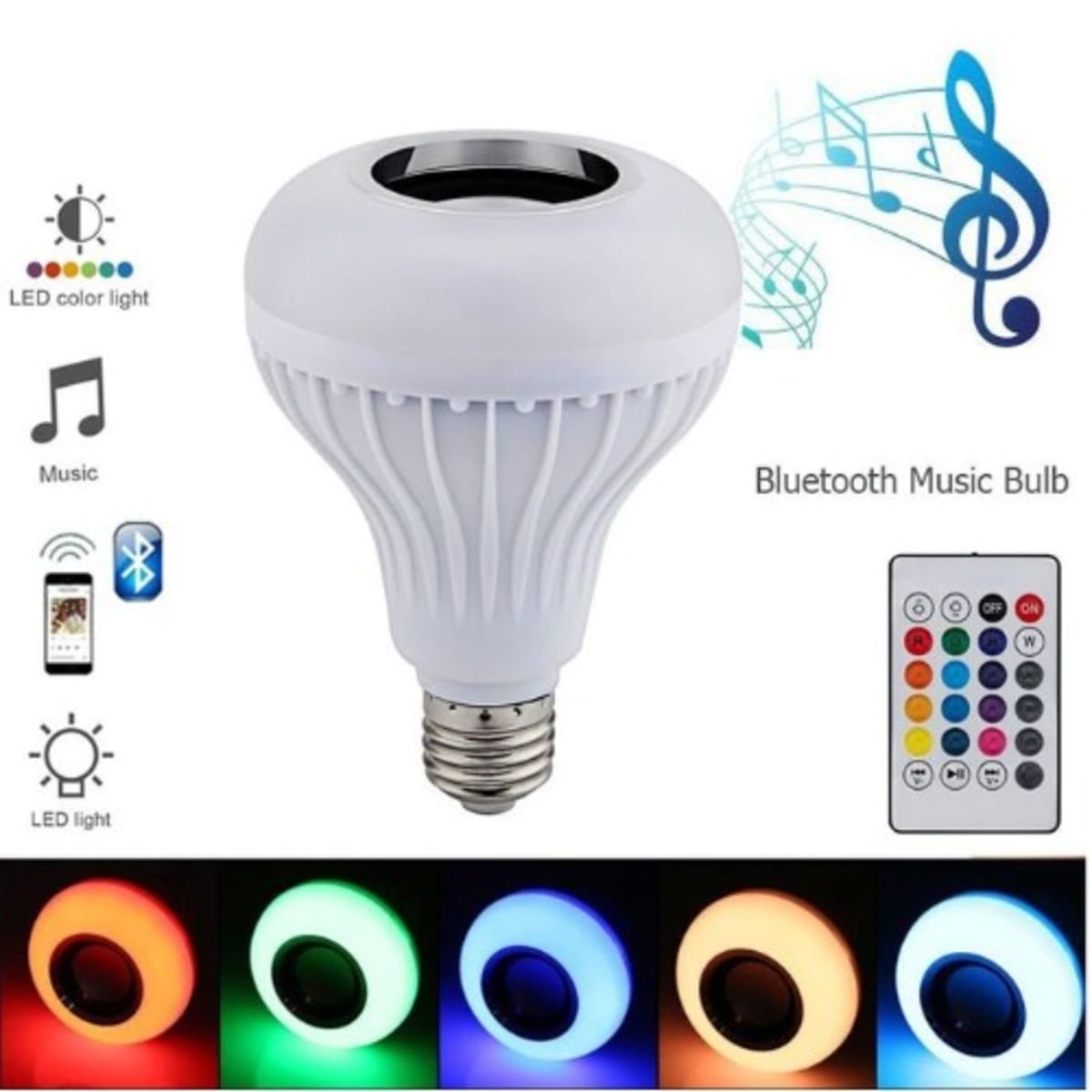 Bluetooth music sale light bulb