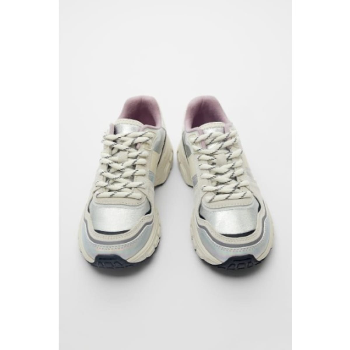 Zara iridescent sneakers top