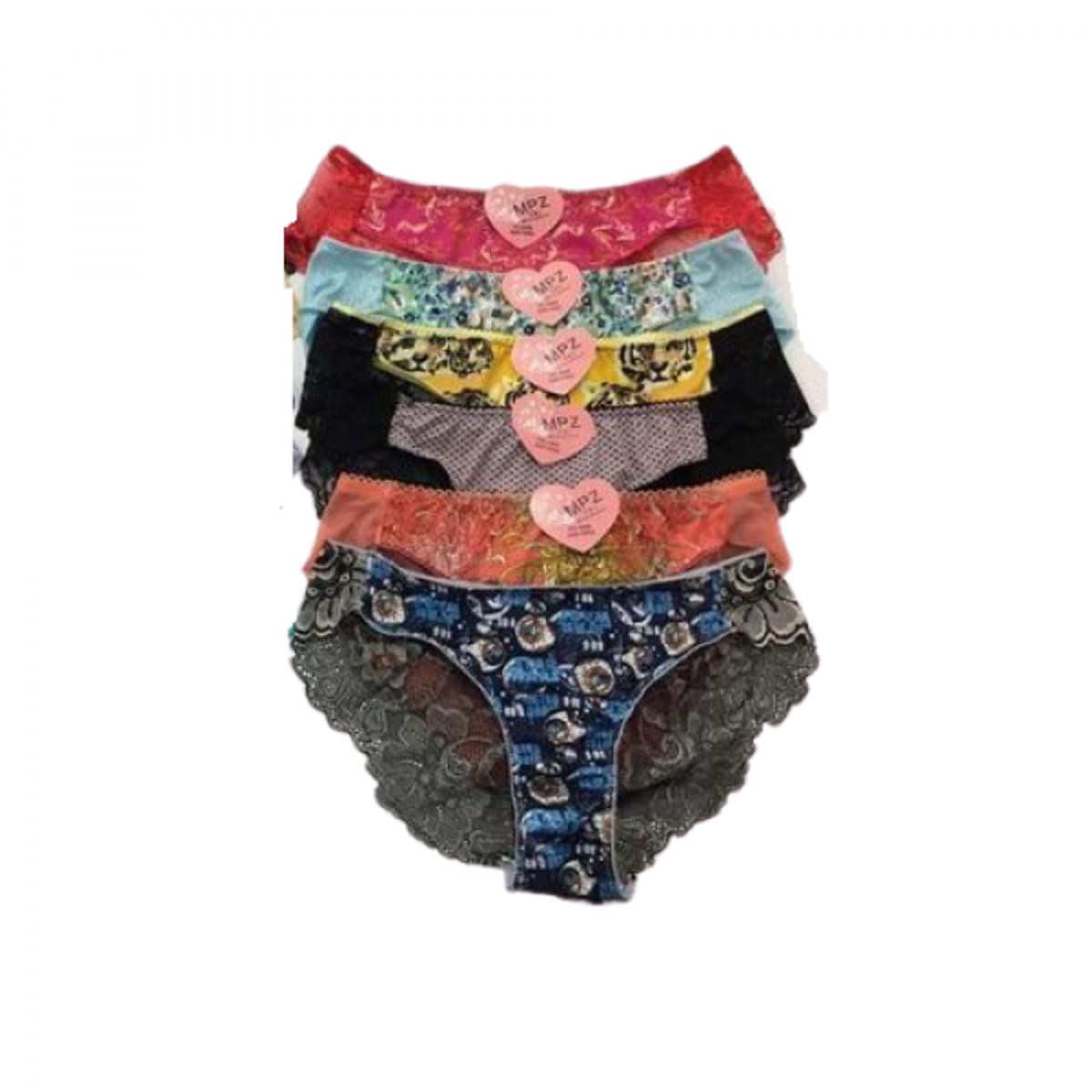Lace Panties - 6 Pieces - Multi