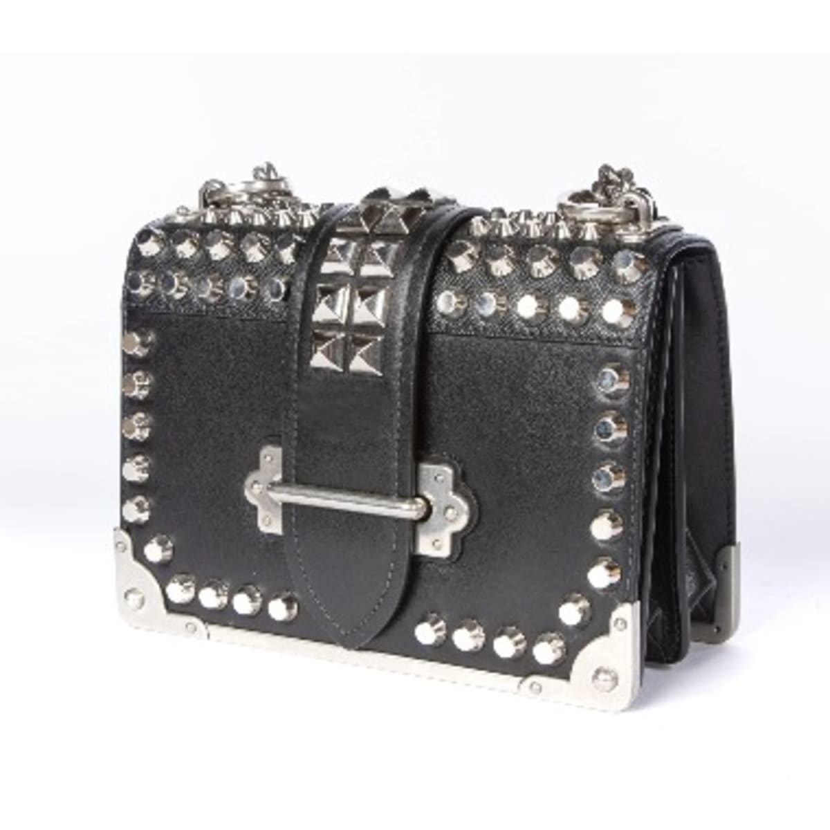 Rock leather crossbody bag