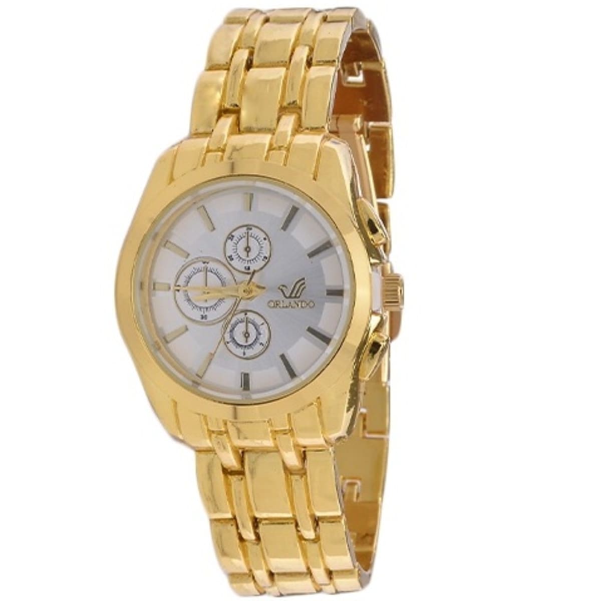 Gold small top face watch