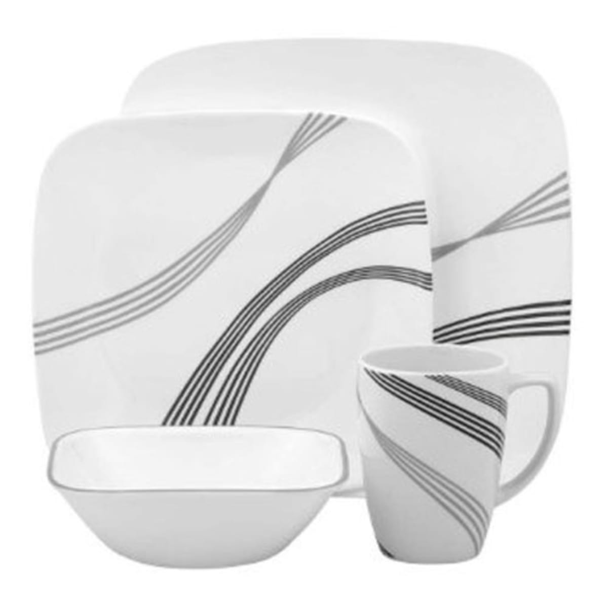 Square corelle sales plates