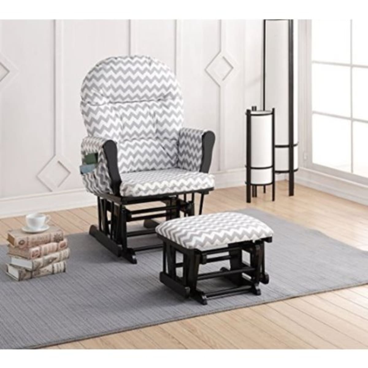 Glider and deals ottoman set