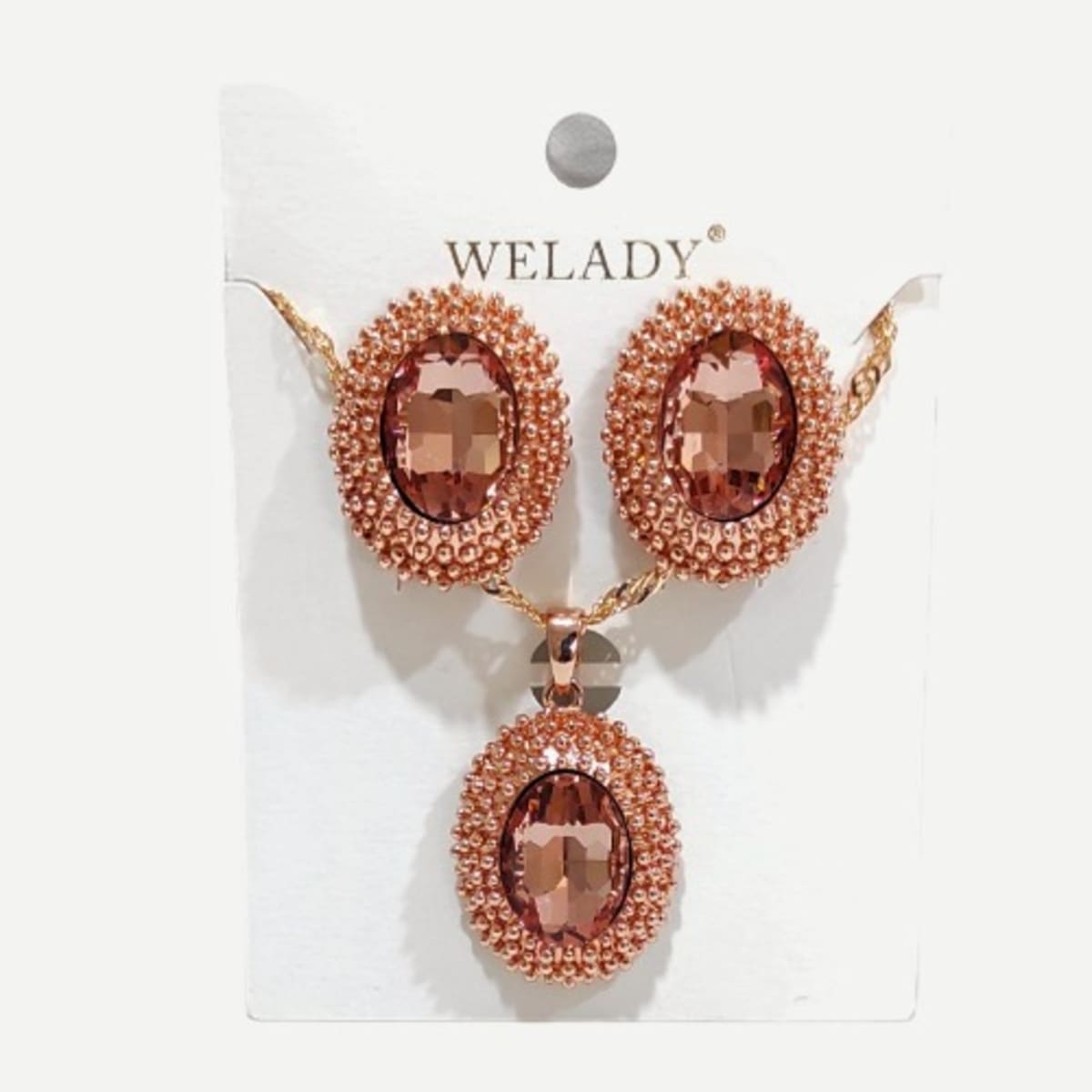 Rose gold costume cheap jewellery sets