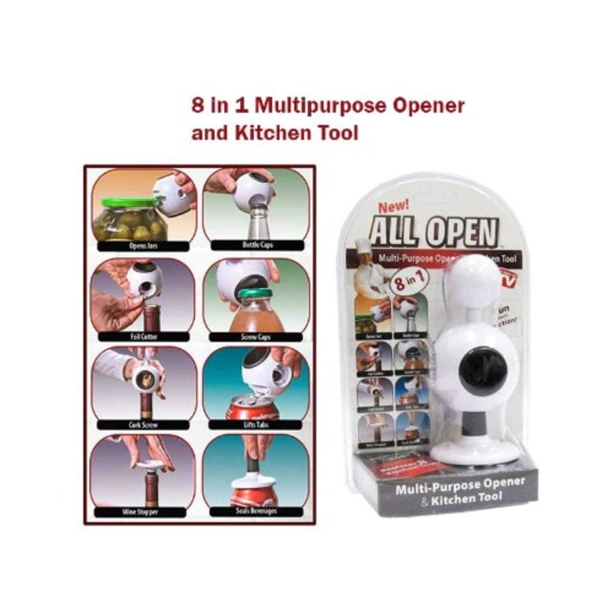All Open Multi-Purpose Can Jar Opener & Kitchen Tool