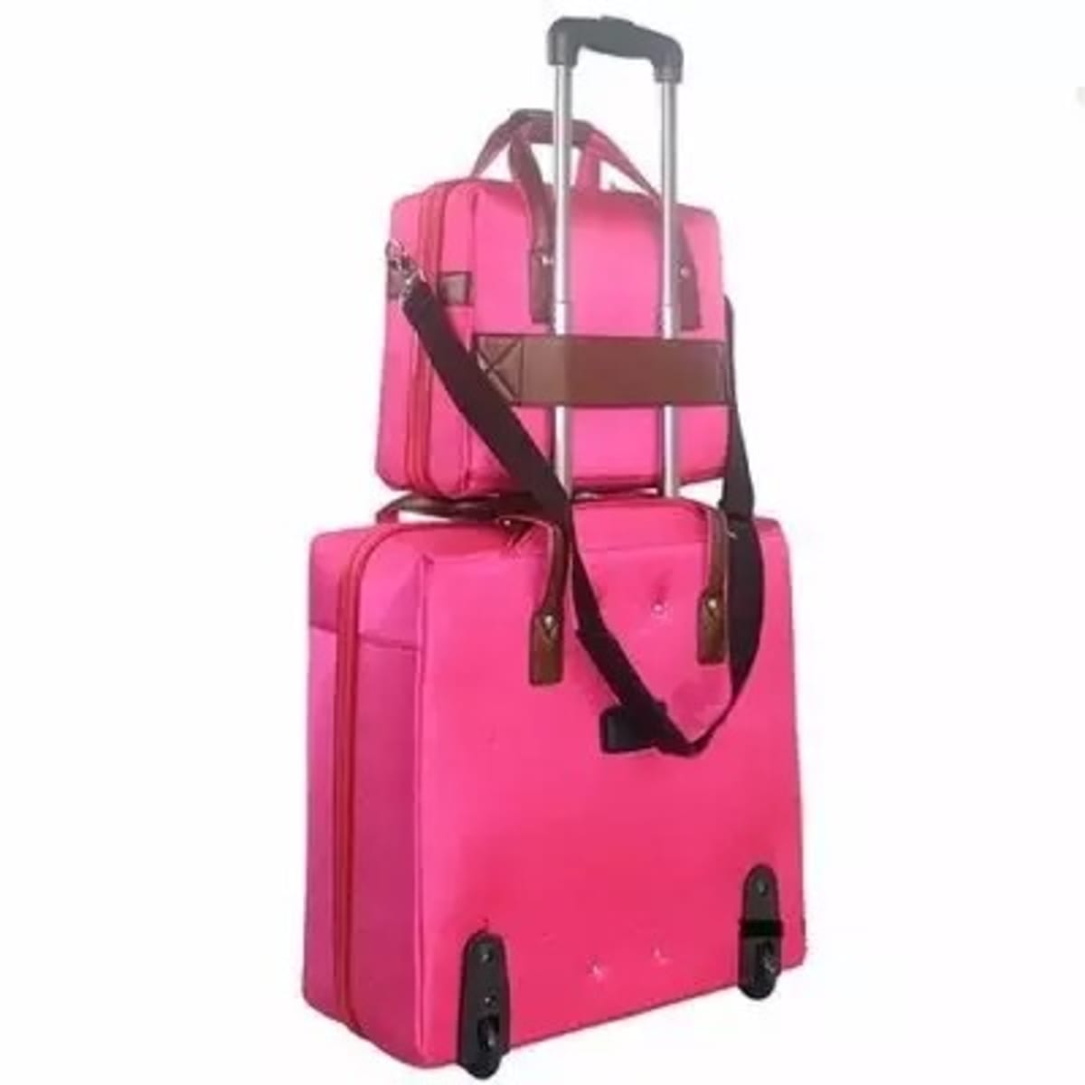 Travelling luggage bag- 2 in 1 - Pink