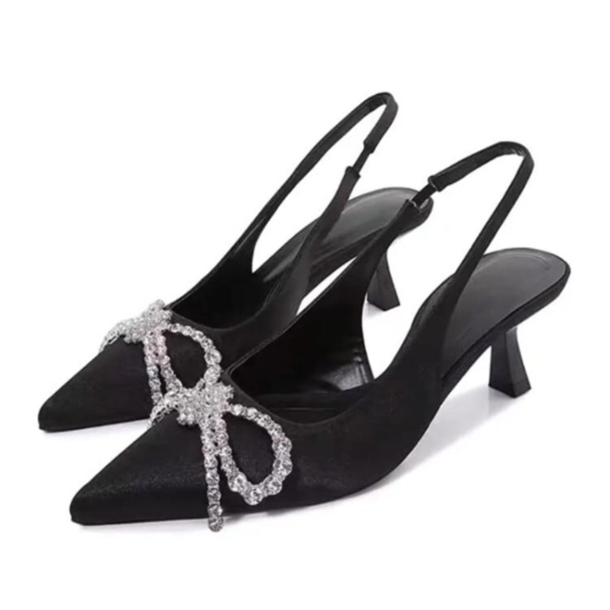 Ladies Cover Front Heeled Sandal Black Konga Online Shopping