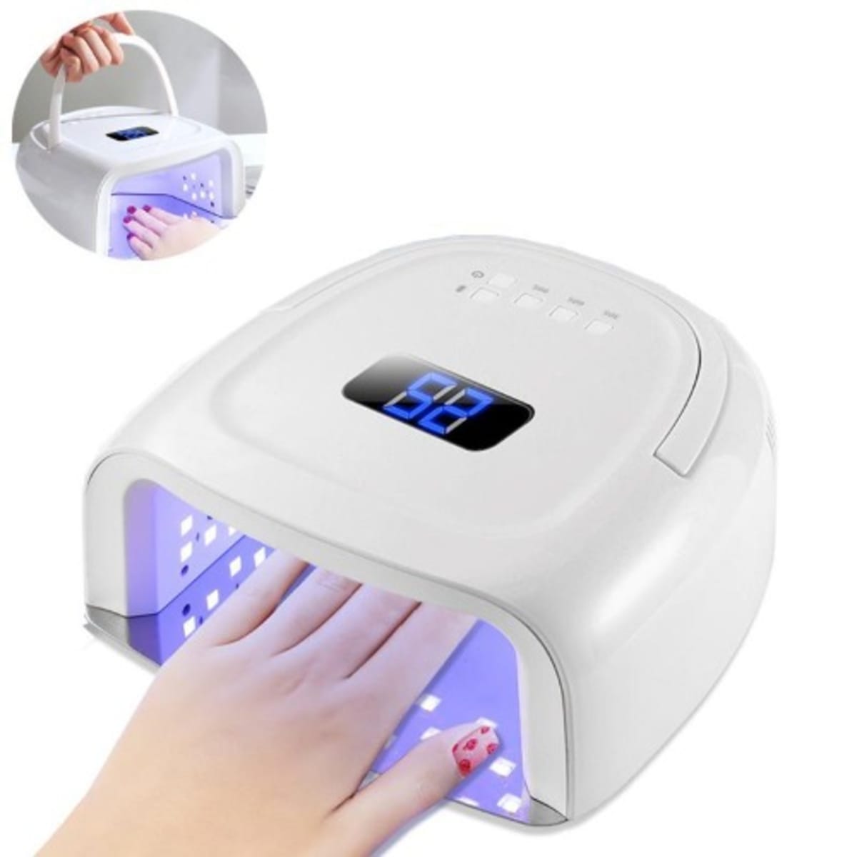 Rechargeable Nail Lamp S20 Wireless Gel Polish Dryer 15600mAh