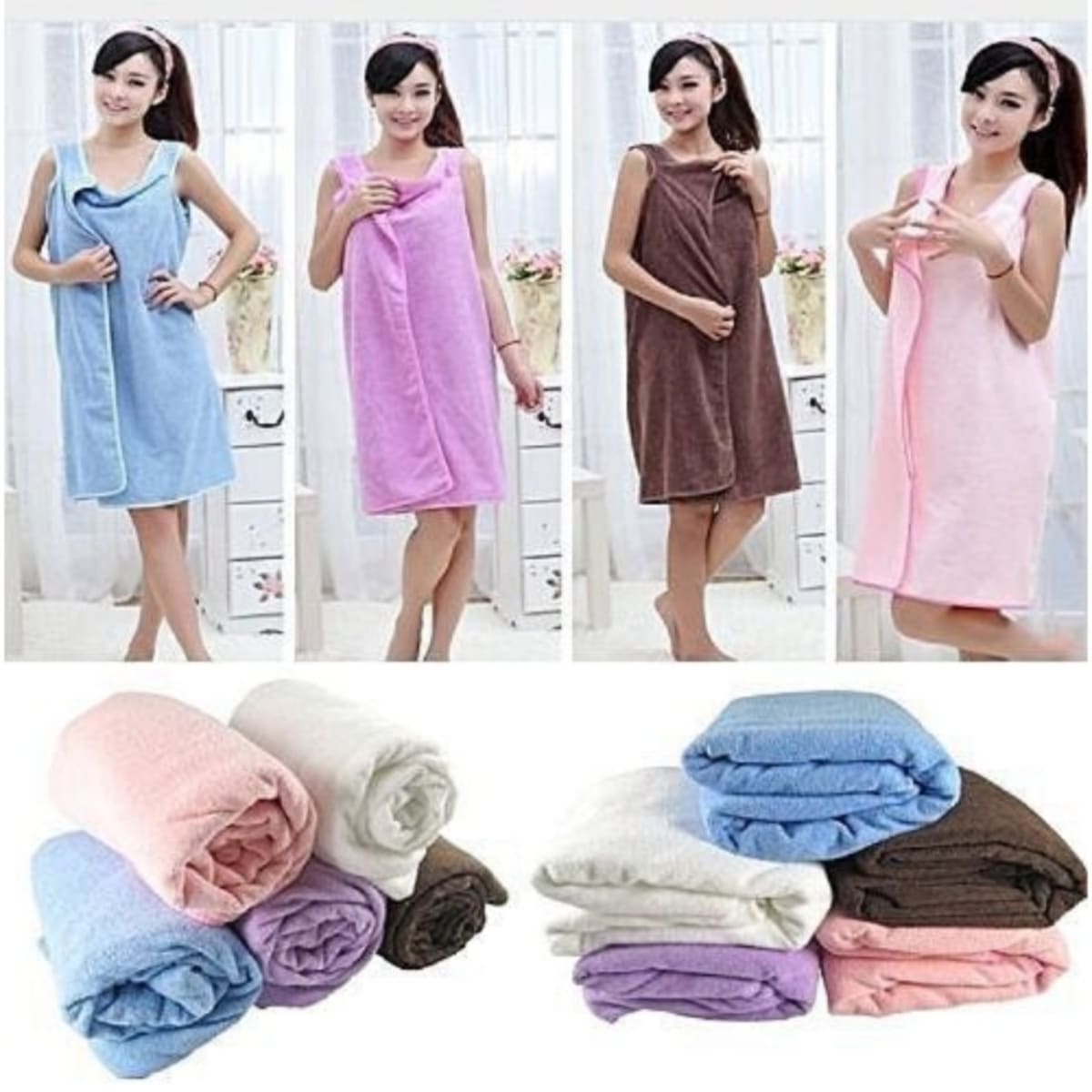 Bath hotsell wearable towel