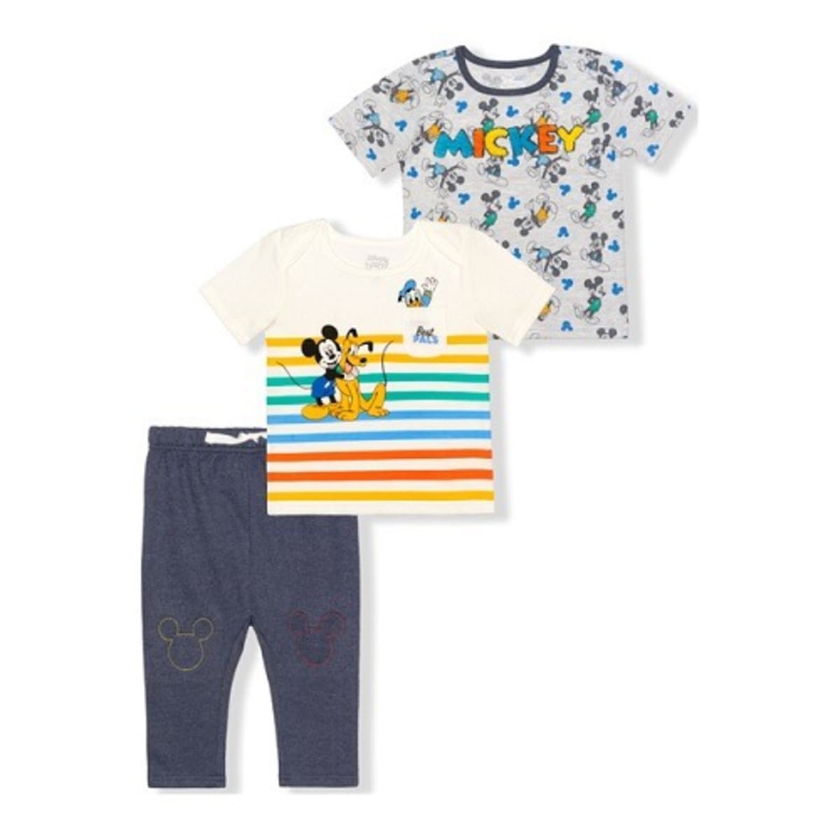 Disney Mickey Mouse Baby Boys T shirt Pants Outfit 3 Pieces