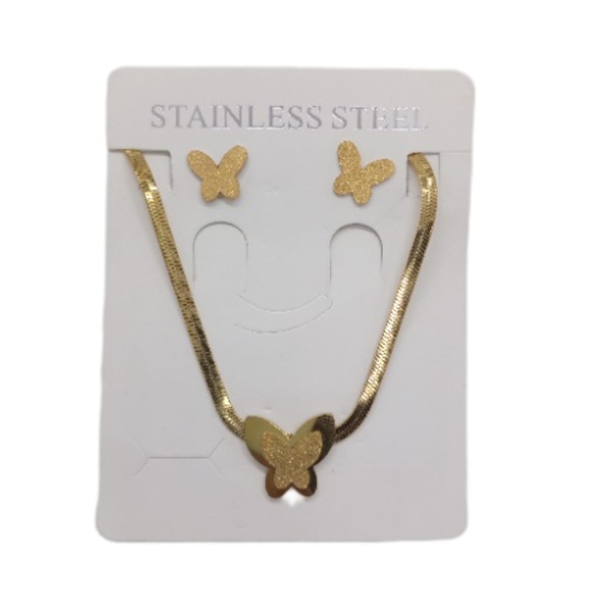 Gold butterfly 2024 jewelry sets