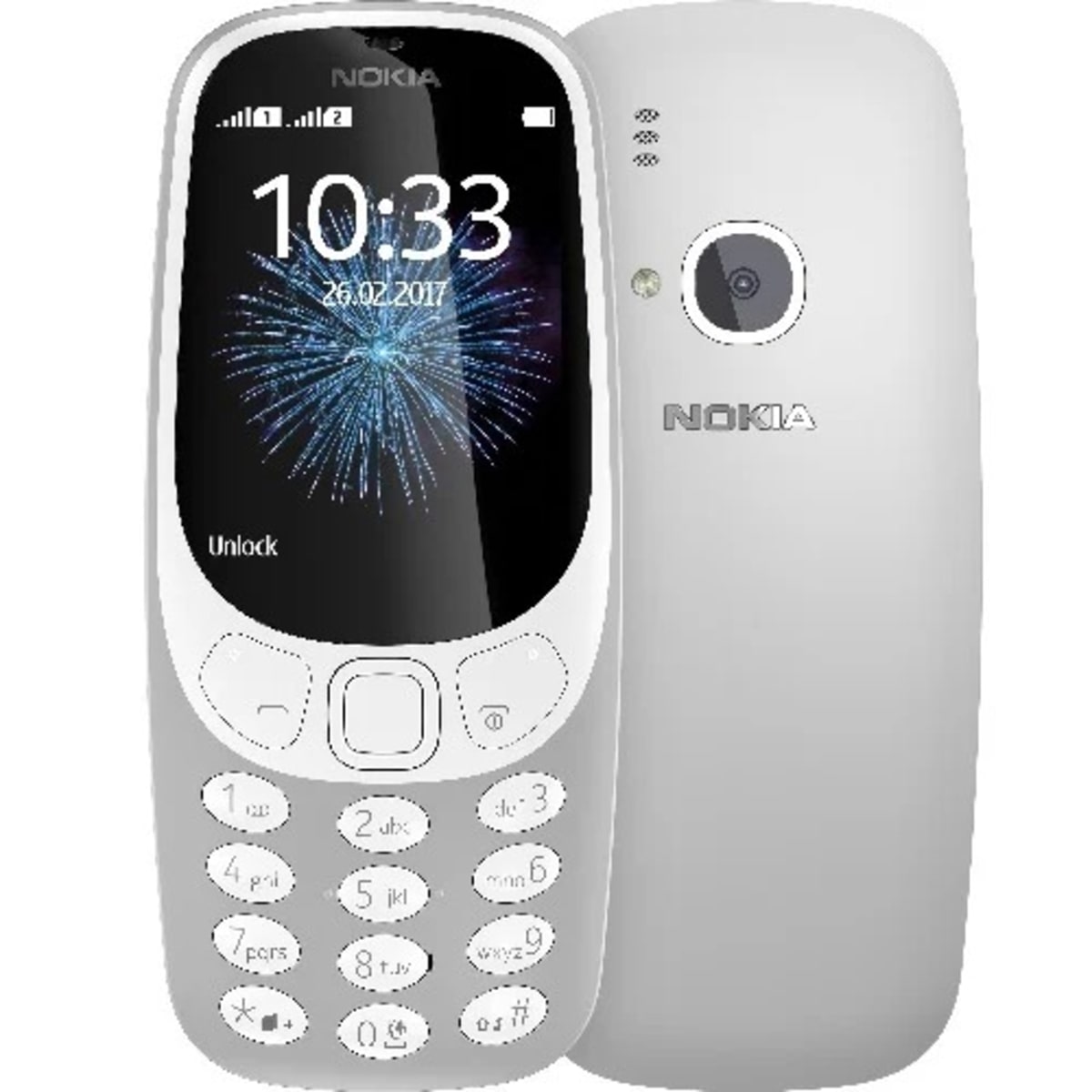 Nokia 3310 - Dual Sim - 2.4 - Camera - Torch - Fm Radio Phone - 1200mAh -  Grey