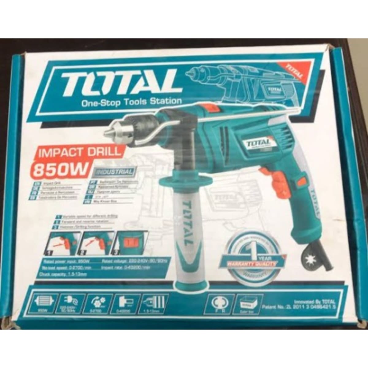 Total impact drill 850w hot sale