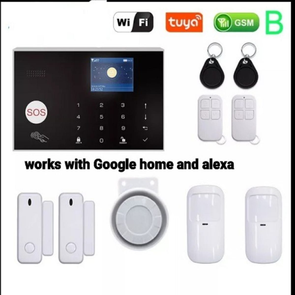 Alarm system works top with google home