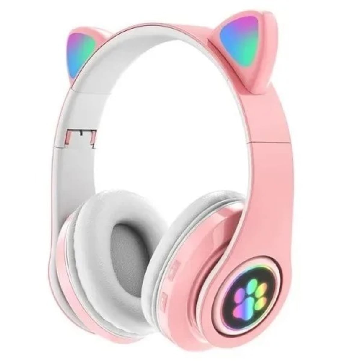 Headphones cat ears pink sales