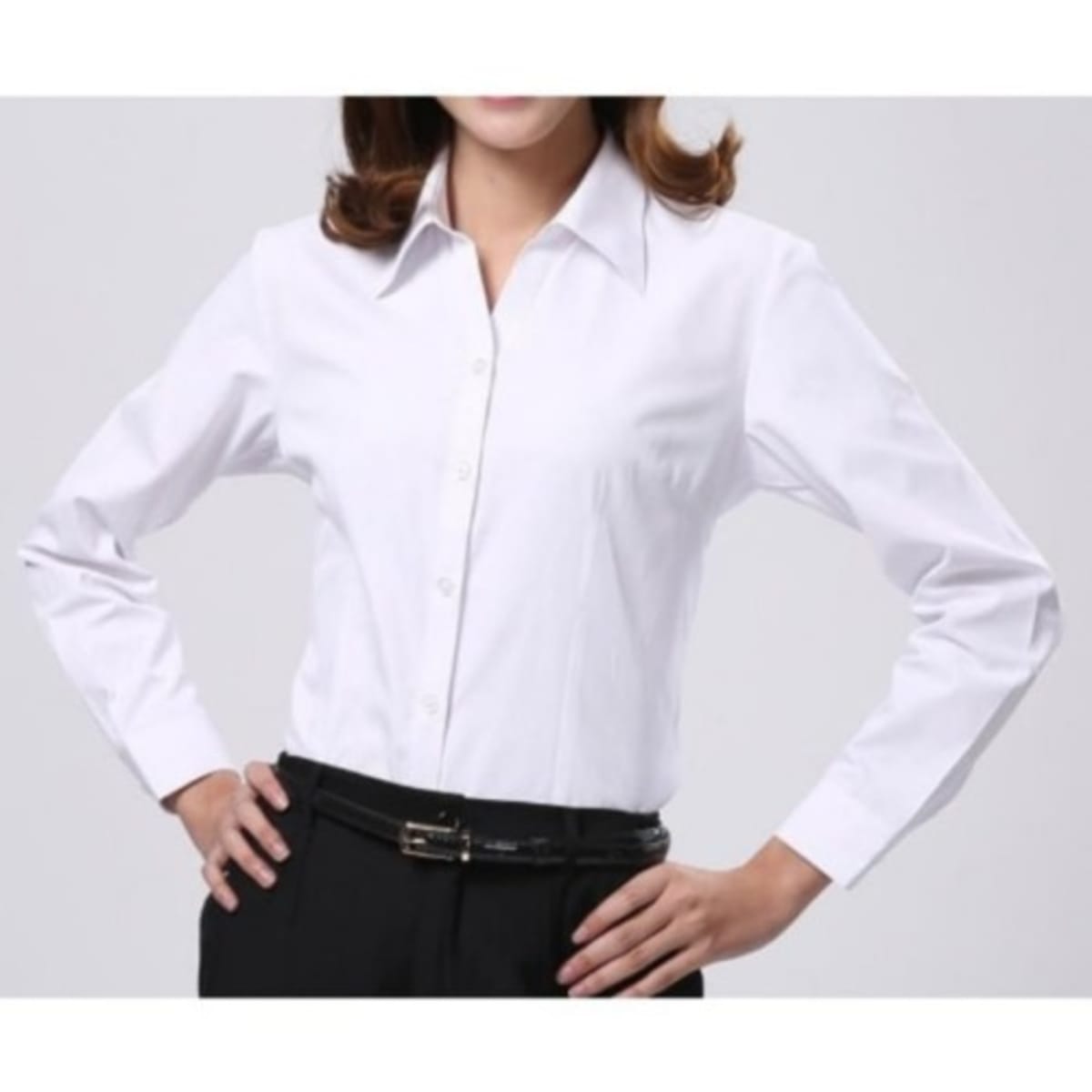 white packet shirt for ladies
