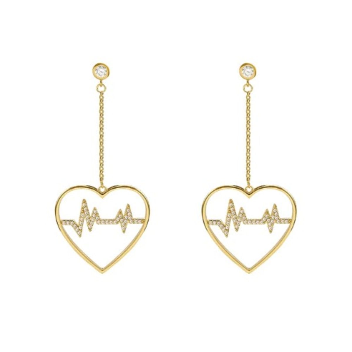 Heartbeat earrings sales
