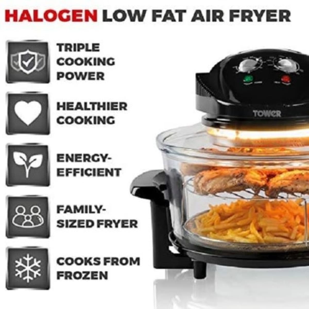 Tower halogen air online fryer