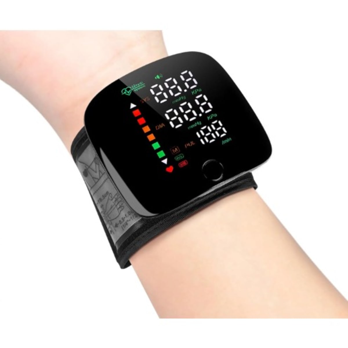 Rechargeable Digital Electronic Bp Apparatus Wrist Smart Blood Pressure  Monitor