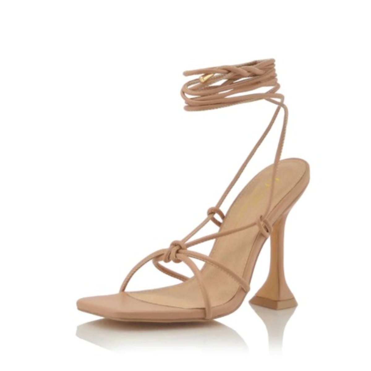 Lace Up Criss Cross Strappy Heels Nude Konga Online Shopping