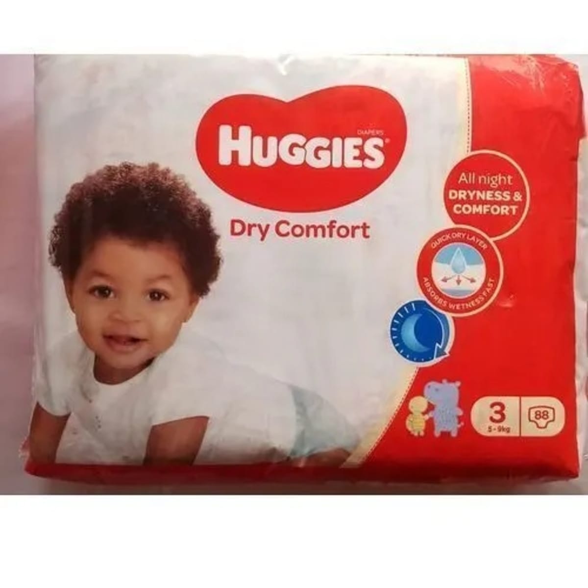 Huggies dry comfort size 3 on sale