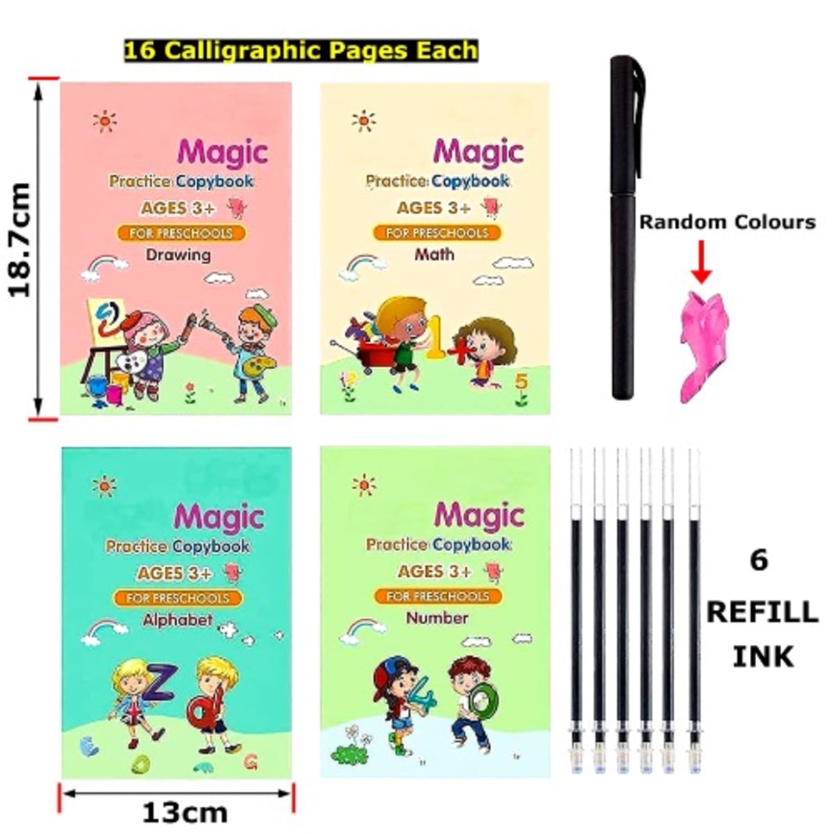 Buy NAXUE Sank Magic Reusable Learning Practice Copybook for Kids