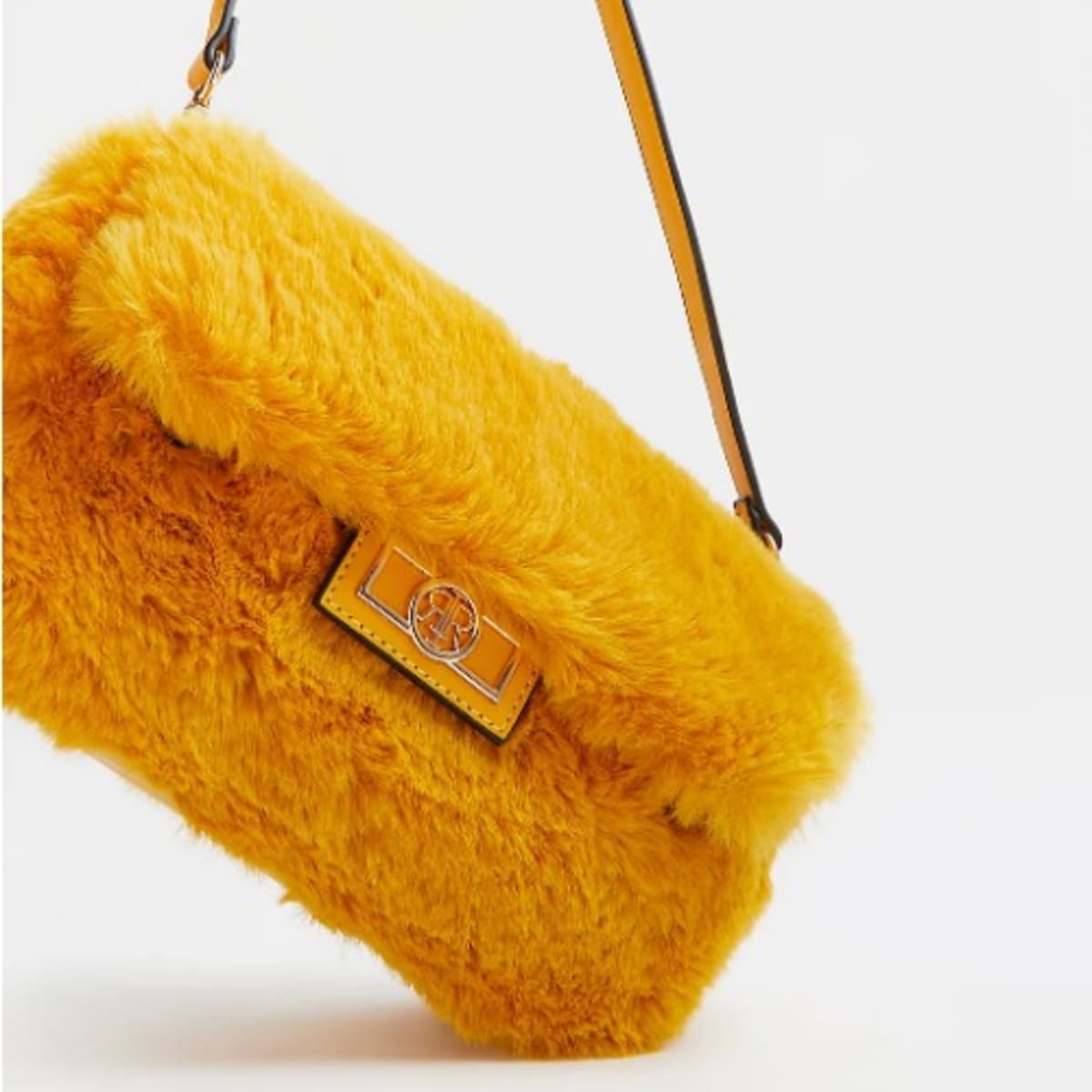 Yellow fluffy bag hotsell