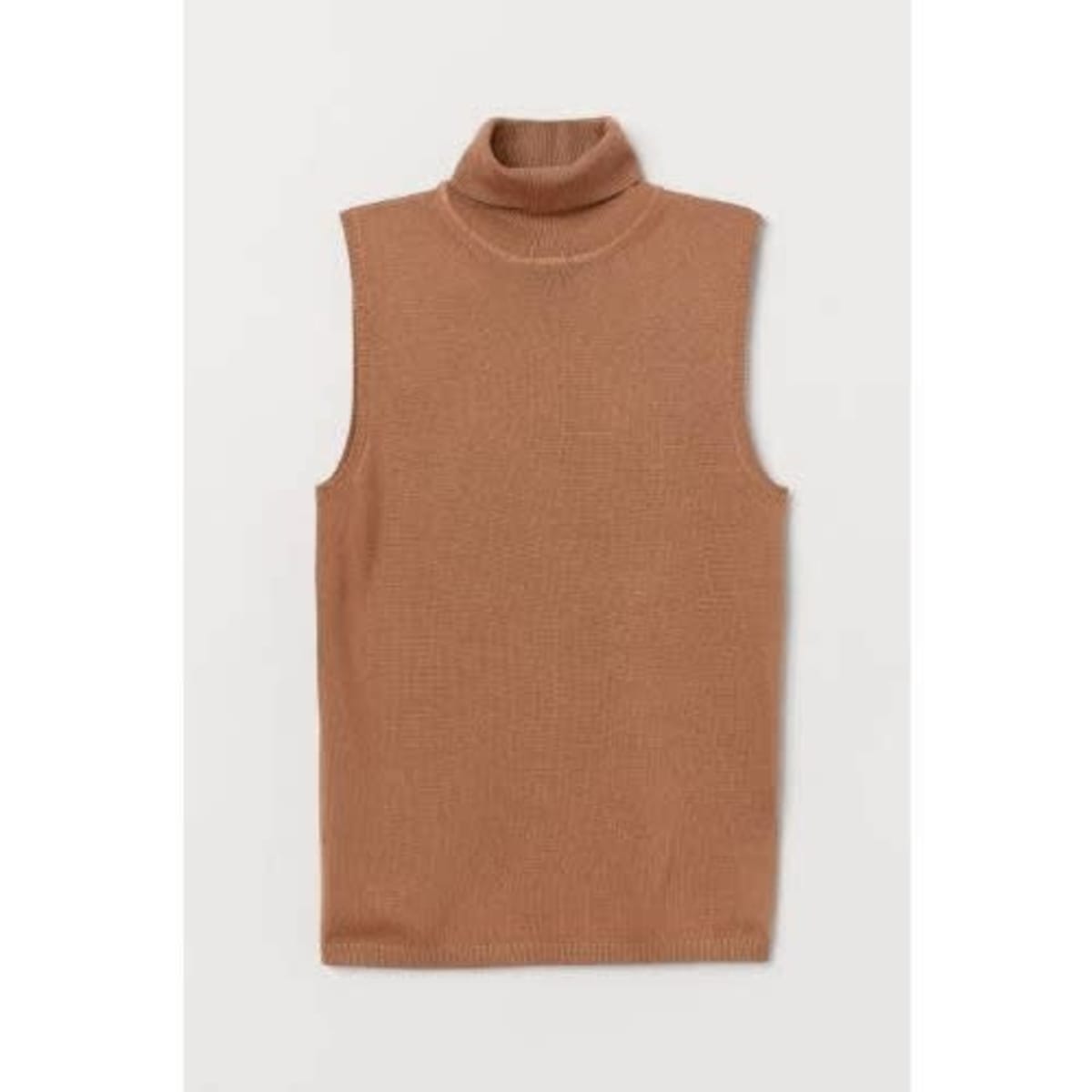 Sleeveless Turtleneck Top Brown Konga Online Shopping