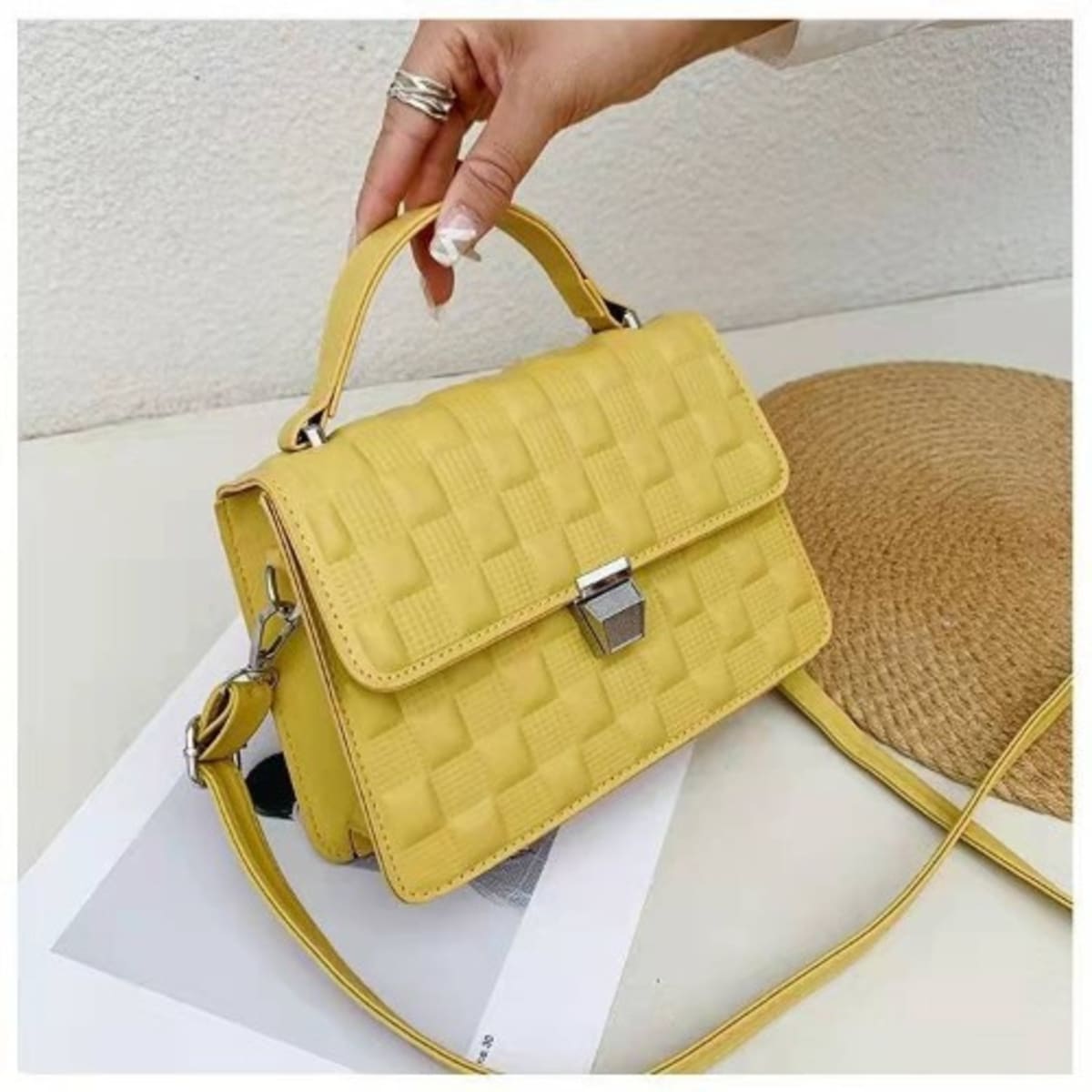 Yellow clutch handbags new arrivals