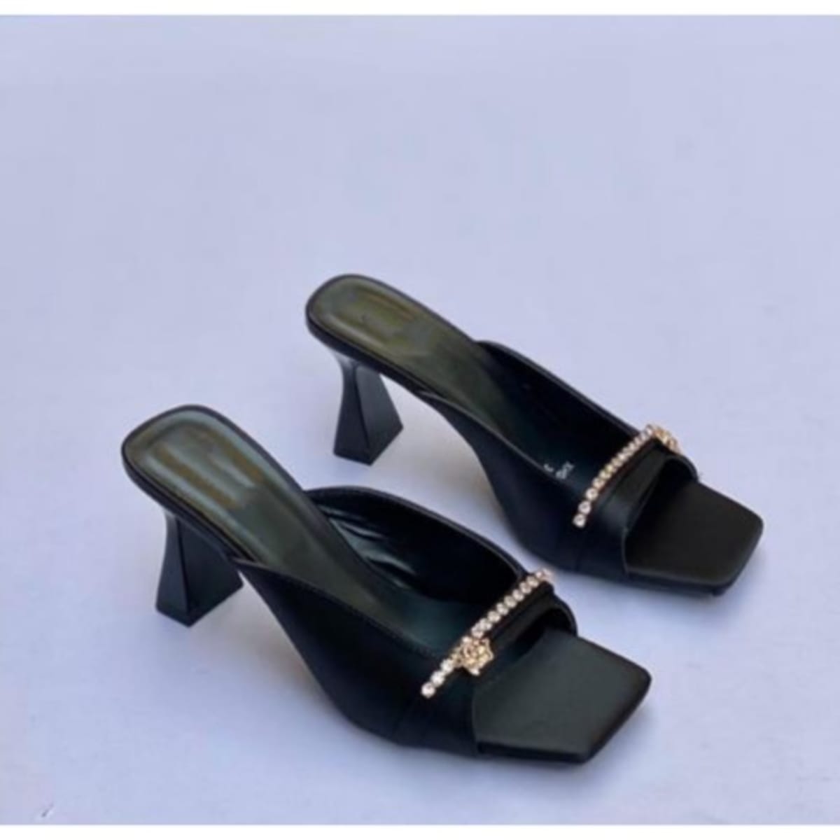 Satin mule store slippers